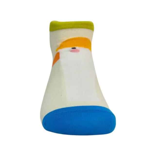 גרביים קצרים צבעוניים אוגר לבן