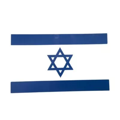 מדבקה שקופה - דגל ישראל