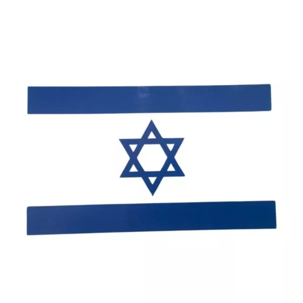 מדבקה שקופה - דגל ישראל