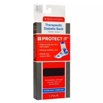 זוג גרבי בריאות Protect It - שחור