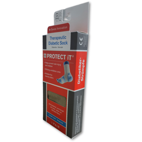 ⁦זוג גרבי בריאות Protect It - בז'⁩ – תמונה ⁦2⁩