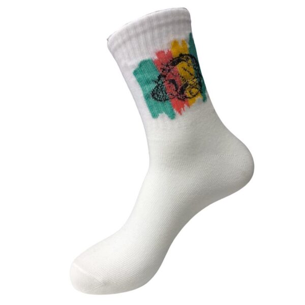 גרבי ספורט Colorful לבן